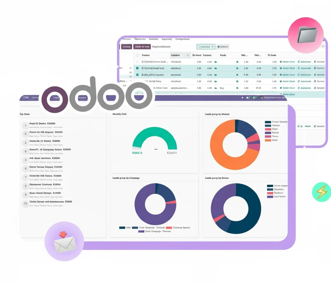 Automatisation Odoo - Dashboard et modules connectés