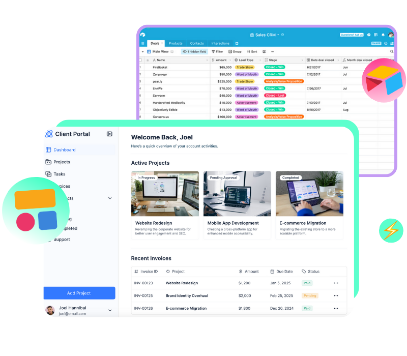 Transformation de données en application web avec Softr