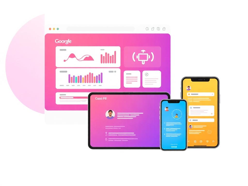 Illustration d'une application web fonctionnant sur ordinateur, tablette et téléphone
